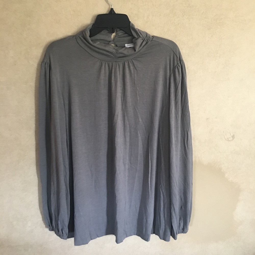 💝Gray Long Sleeve Fashion Bug Turtleneck Shirt